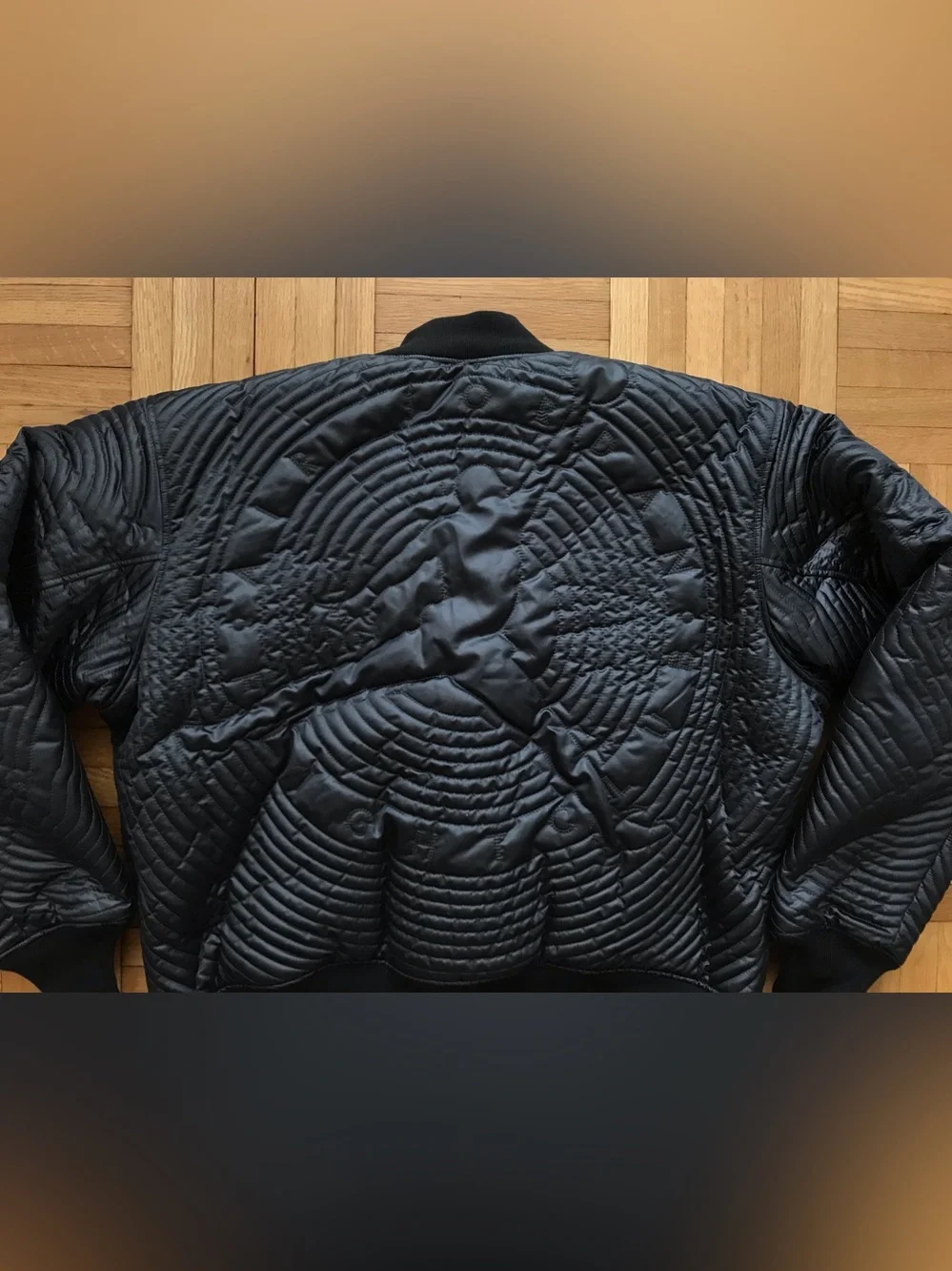 Size Large Mens Jordan Flight Nylon Full-Zip Varsity Jacket Black II5314-010